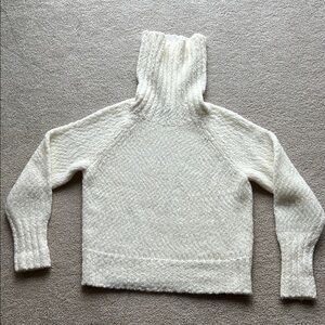 J. Crew White Turtleneck Sweater